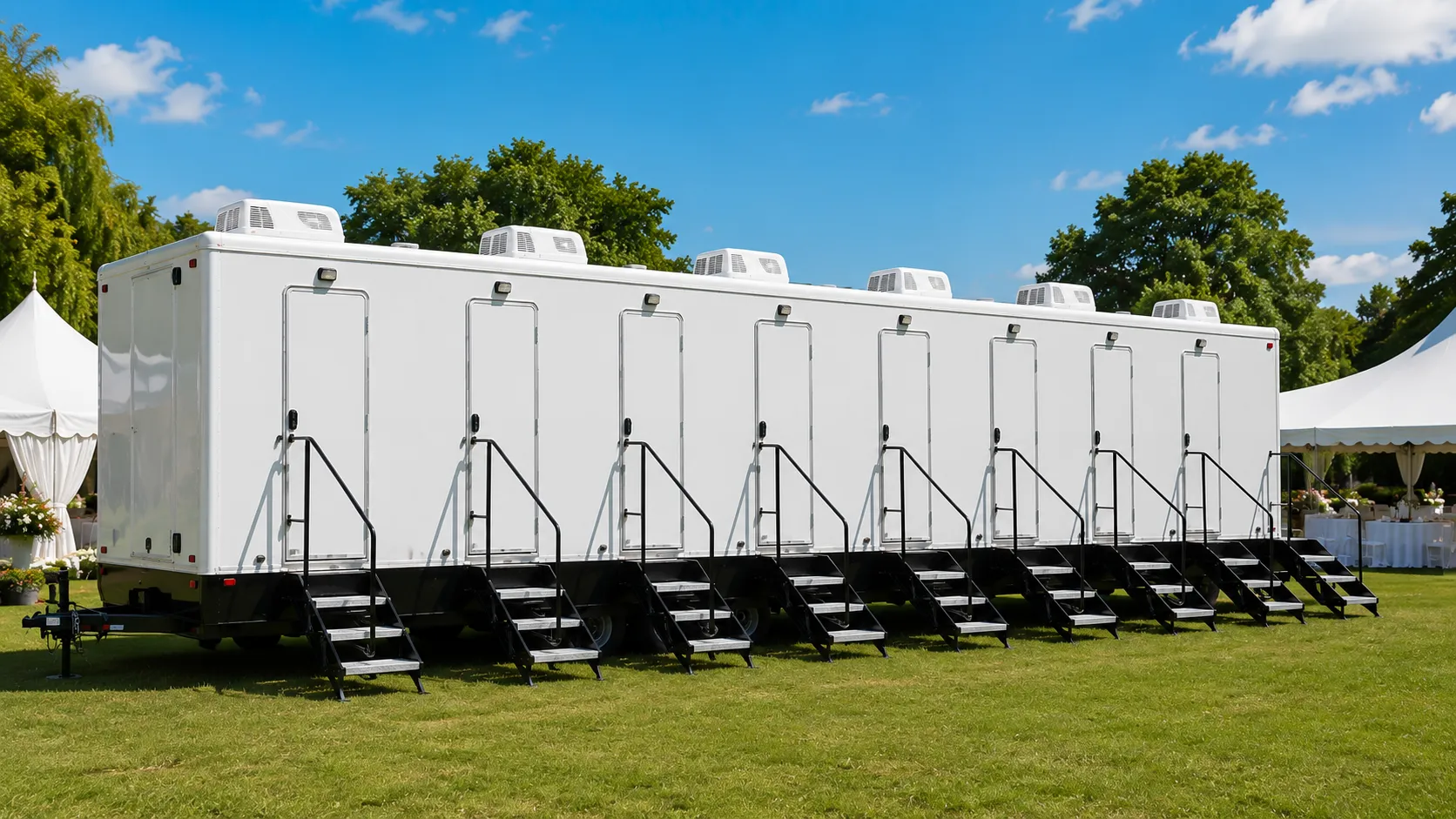 8 Stall Restroom Trailer in Turlock, CA